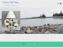 Tablet Screenshot of columbiafallspottery.com